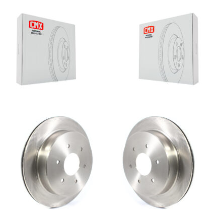 Rear Disc Brake Rotors Pair For 2017-2023 Nissan TITAN K8-101792