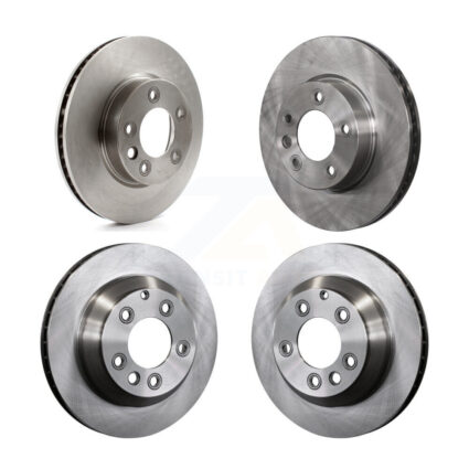Front Rear Brake Rotors Kit For 04-17 Volkswagen Touareg With 330mm Diameter Rotor K8-101831