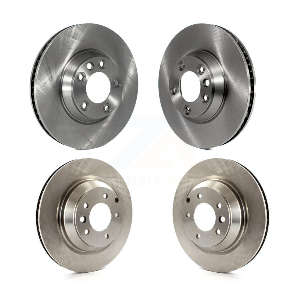 Front Rear Disc Brake Rotors Kit For 2010-2013 Audi Q7 With 358mm Diameter Rotor K8-101833