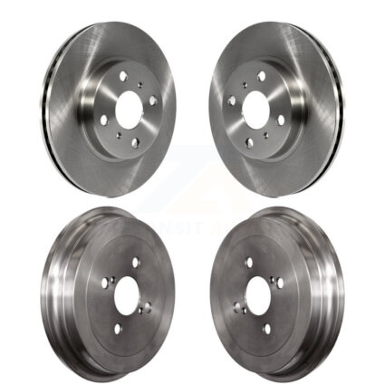 Front Rear Disc Brake Rotors Drums Kit For Toyota Yaris K8-101963