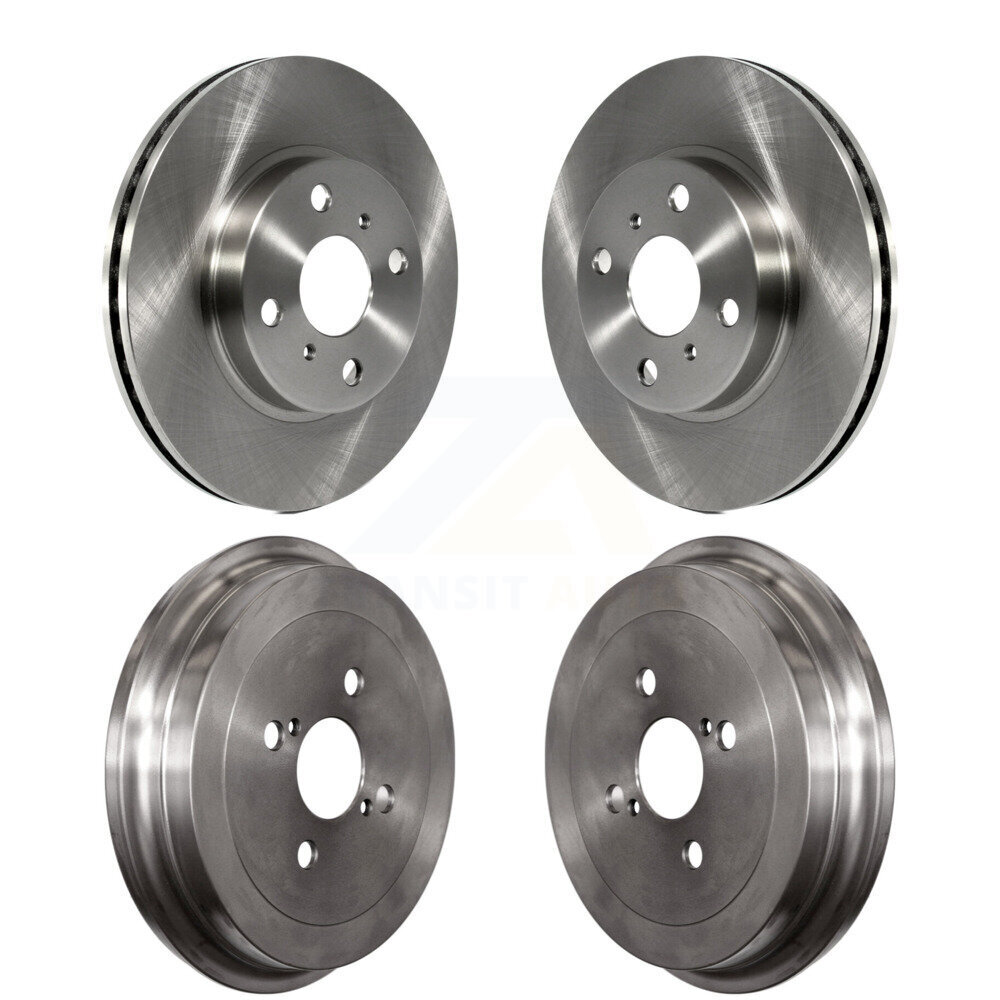Front Rear Disc Brake Rotors Drums Kit For Toyota Yaris K8-101963