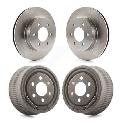 Front Rear Disc Brake Rotors Drum Kit For 1997-2002 Dodge Dakota With 9″ Diameter K8-101969