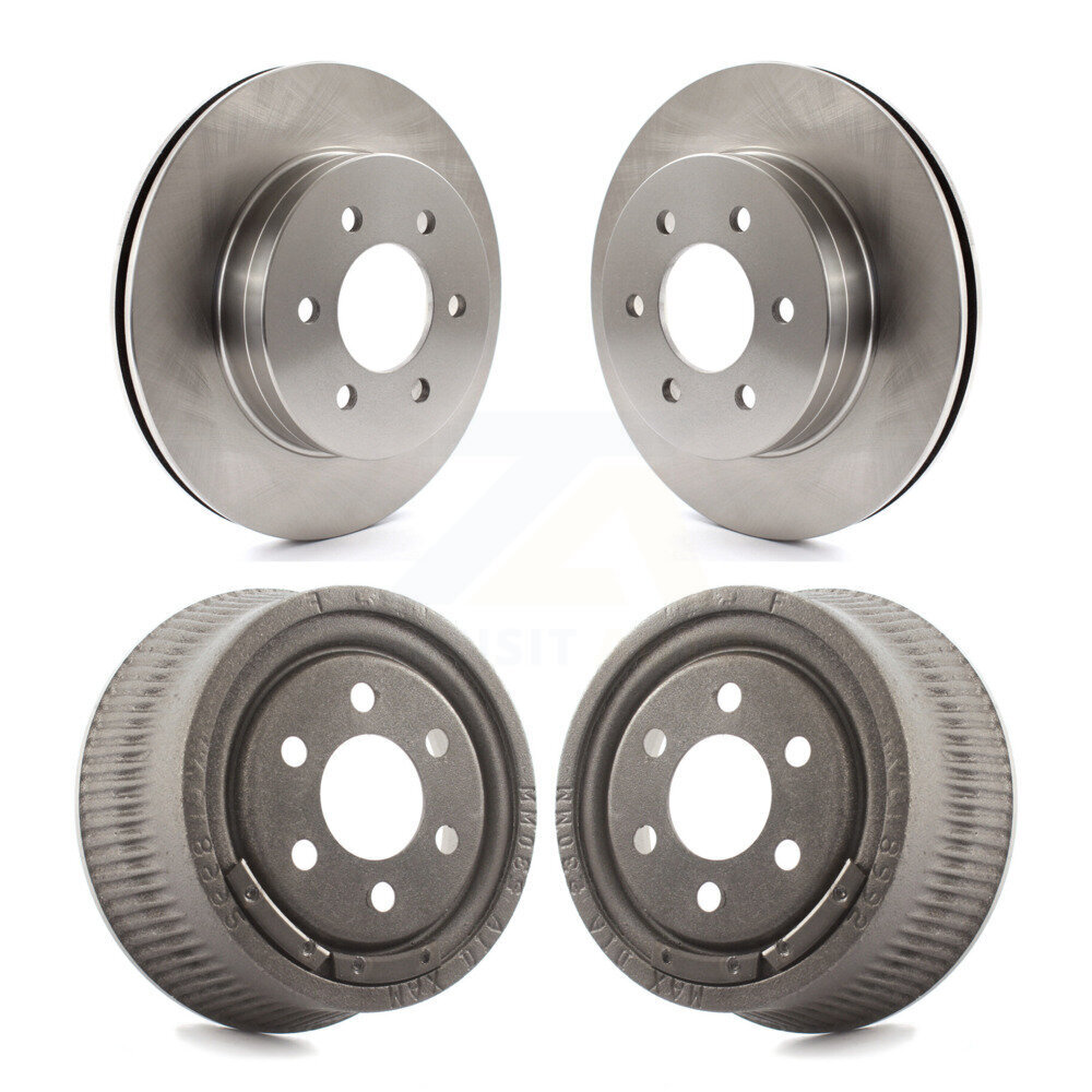 Front Rear Disc Brake Rotors Drum Kit For 1997-2002 Dodge Dakota With 9" Diameter K8-101969