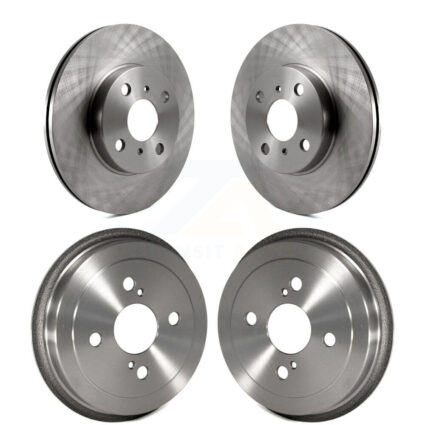 Front Rear Disc Brake Rotors Drums Kit For Toyota Echo K8-101977