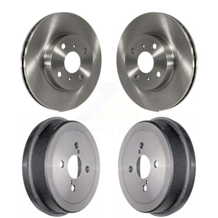 Front Rear Disc Brake Rotors Drums Kit For Toyota Corolla Prizm Chevrolet Geo K8-101983