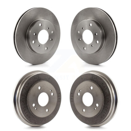Front Rear Disc Brake Rotors Drums Kit For 1998-2002 Honda Accord 2.3L K8-101984