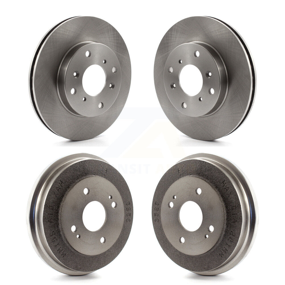 Front Rear Disc Brake Rotors Drums Kit For 1998-2002 Honda Accord 2.3L K8-101984