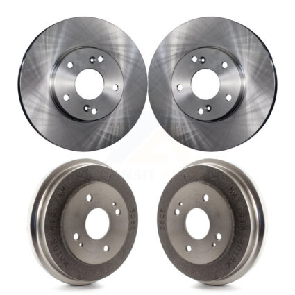 Front Rear Disc Brake Rotors Drums Kit For 1998-2002 Honda Accord 3.0L K8-101985