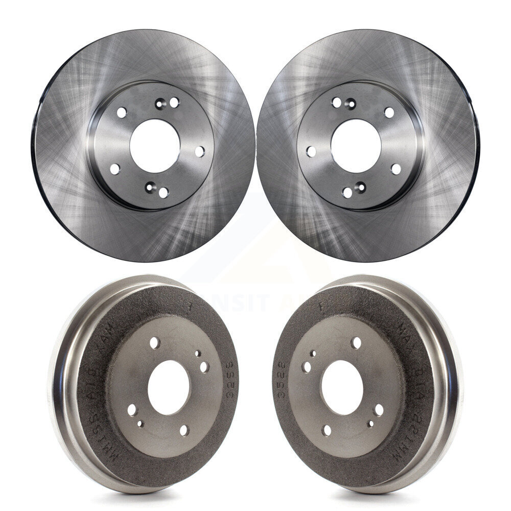 Front Rear Disc Brake Rotors Drums Kit For 1998-2002 Honda Accord 3.0L K8-101985