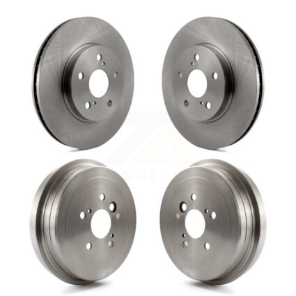 Front Rear Disc Brake Rotors Drums Kit For 2006 Toyota Camry With 296mm Diameter Rotor K8-101993
