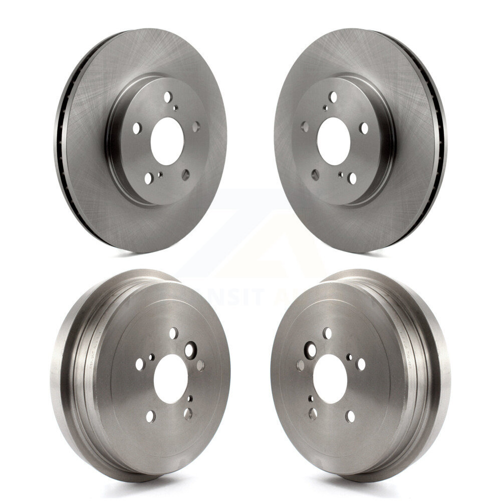 Front Rear Disc Brake Rotors Drums Kit For 2006 Toyota Camry With 296mm Diameter Rotor K8-101993