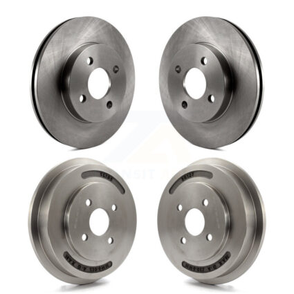 Front Rear Disc Brake Rotors Drums Kit For Chevrolet Cobalt Pontiac G5 K8-101994