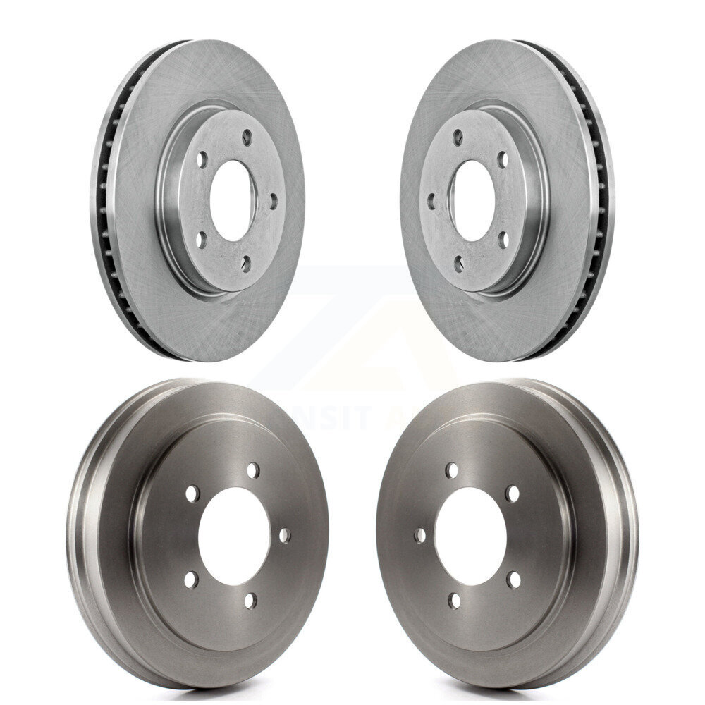 Front Rear Disc Brake Rotor Drum Kit For Dodge Caliber With 276mm Diameter K8-101997