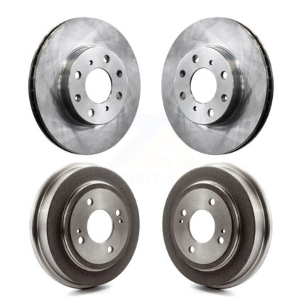 Front Rear Disc Brake Rotors Drums Kit For Honda Civic K8-102001
