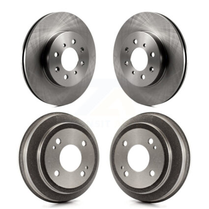 Front Rear Disc Brake Rotors Drums Kit For Honda Civic del Sol K8-102002