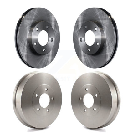 Front Rear Disc Brake Rotor Drum Kit For 2007 Ford Escape Mercury Mariner rear brakes K8-102005