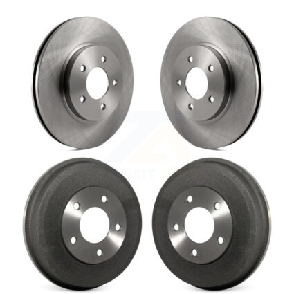 Front Rear Disc Brake Rotors Drums Kit For Ford Escape Mazda Tribute Mercury Mariner K8-102006