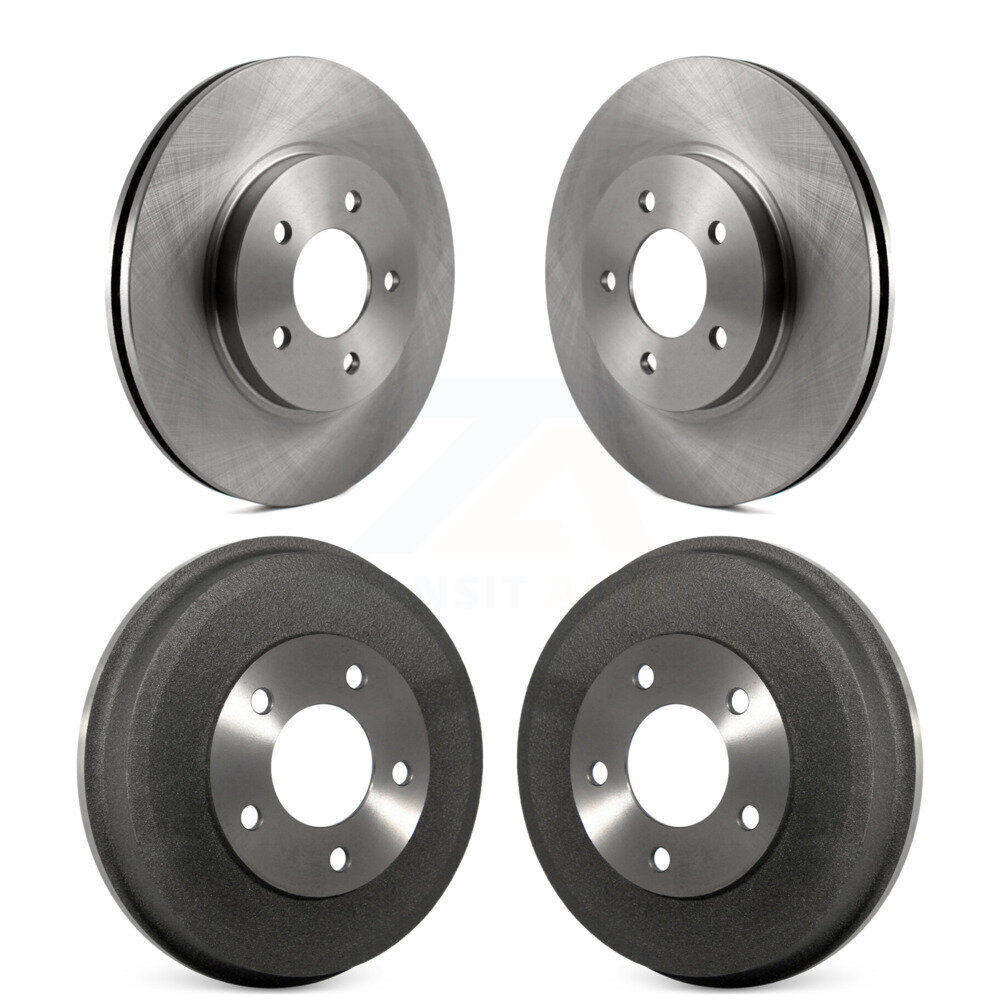 Front Rear Disc Brake Rotors Drums Kit For Ford Escape Mazda Tribute Mercury Mariner K8-102006