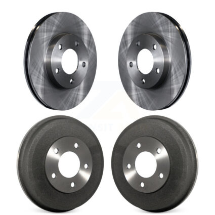 Front Rear Disc Brake Rotors Drums Kit For Ford Escape Mazda Tribute Mercury Mariner K8-102007