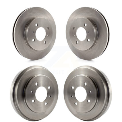Front Rear Disc Brake Rotors Drums Kit For Mitsubishi Lancer K8-102021