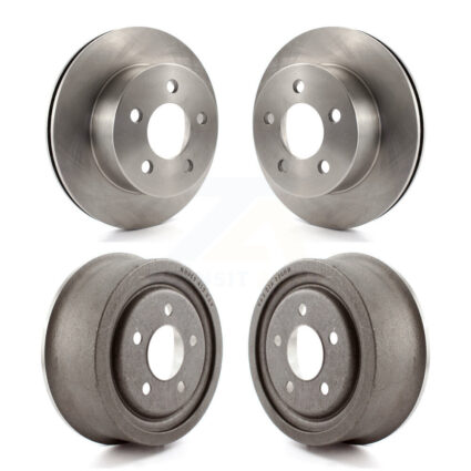 Front Rear Disc Brake Rotors Drums Kit For Jeep Wrangler Cherokee TJ K8-102025