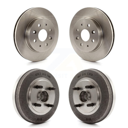 Front Rear Disc Brake Rotors Drums Kit For 2003-2005 Kia Rio Non-ABS K8-102026