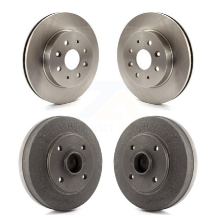 Front Rear Disc Brake Rotors Drums Kit For 2003-2005 Kia Rio 4-Wheel ABS K8-102027