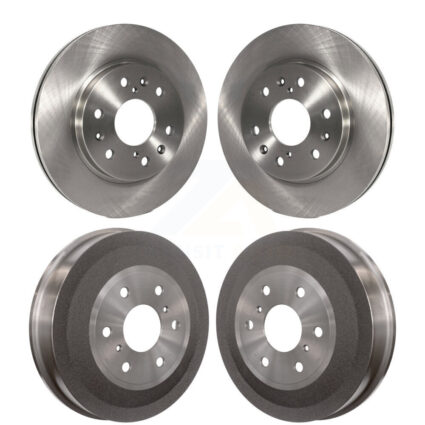 Front Rear Disc Brake Rotor Drum Kit For 2009-2013 GMC Sierra 1500 Chevrolet Silverado K8-102028