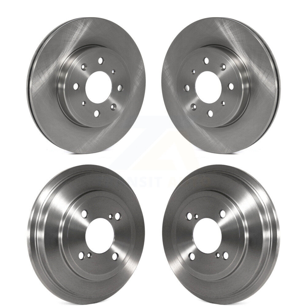 Front Rear Disc Brake Rotors Drums Kit For 2015-2020 Honda Fit K8-102032