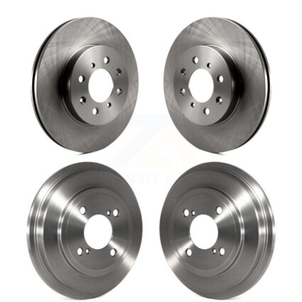 Front Rear Disc Brake Rotors Drums Kit For Honda Fit K8-102033
