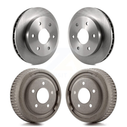 Front Rear Brake Rotor Drum Kit For GMC Yukon 4WD With 10″ Diameter 5 Lug Wheels K8-102038