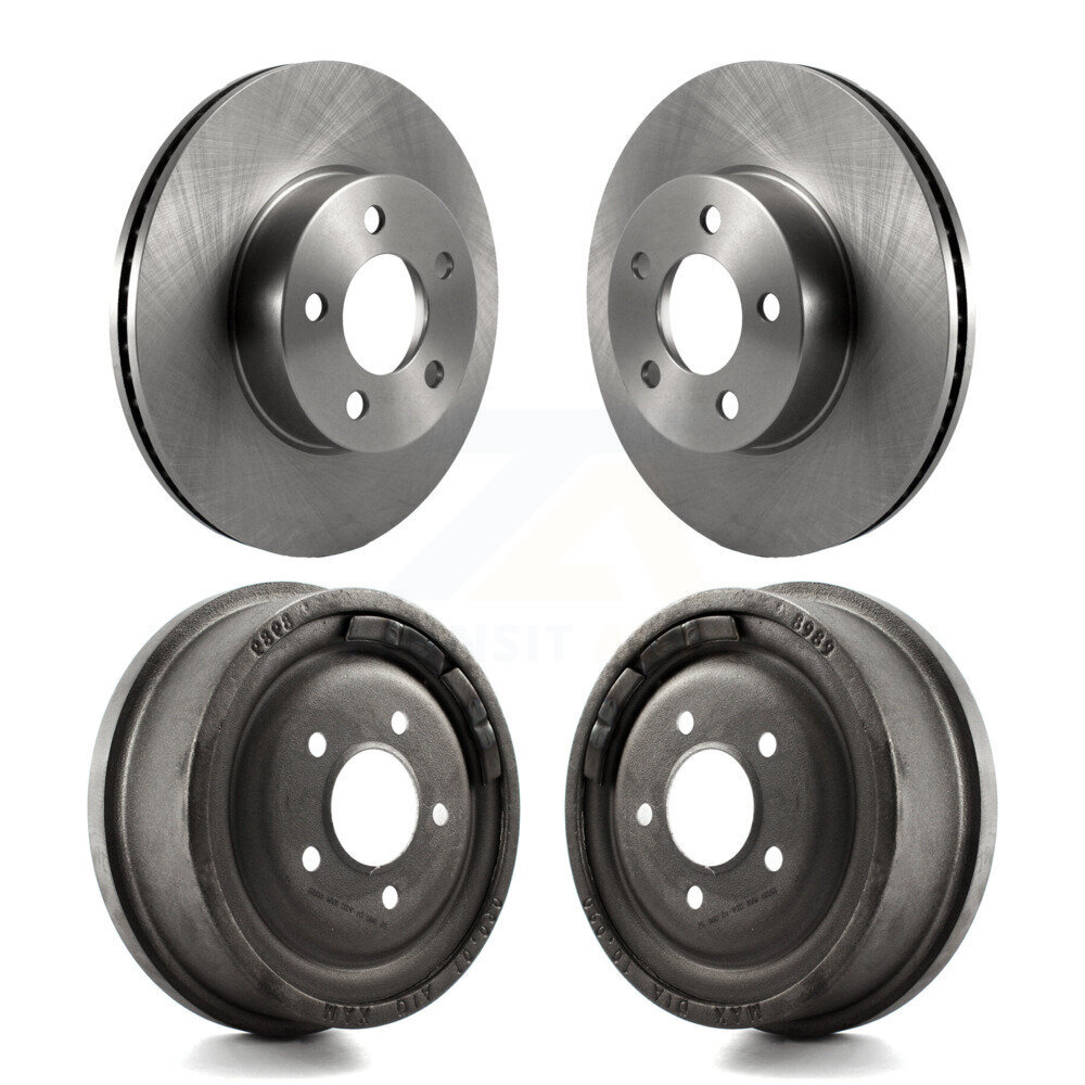 Front Rear Disc Brake Rotors Drums Kit For Ford Ranger Mazda B4000 With 10" Diameter Drum K8-102046