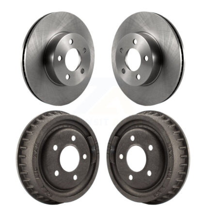 Front Rear Disc Brake Rotor Drum Kit For Ford Ranger Mazda B4000 With 9″ Diameter K8-102047