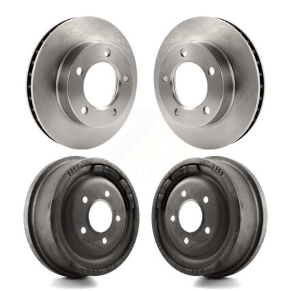 Front Rear Disc Brake Rotors Drums Kit For 1983 Ford F-150 4WD With 10″ Diameter Drum K8-102048