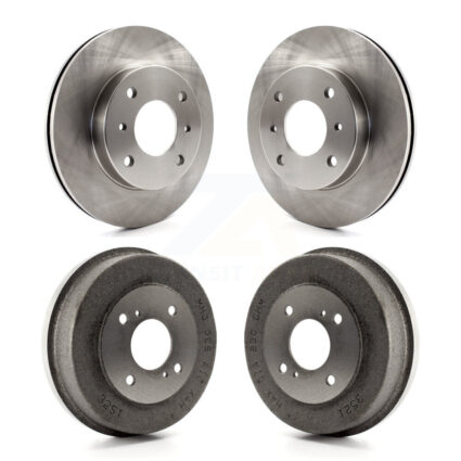 Front Rear Disc Brake Rotors Drums Kit For Nissan Axxess Stanza K8-102057