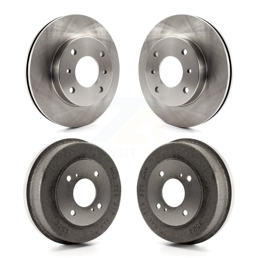 Front Rear Disc Brake Rotors Drums Kit For Nissan Axxess Stanza K8-102057
