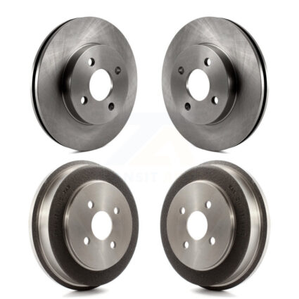 Front Rear Disc Brake Rotors Drums Kit For Chevrolet Cobalt Pontiac Saturn Ion G5 Pursuit K8-102059