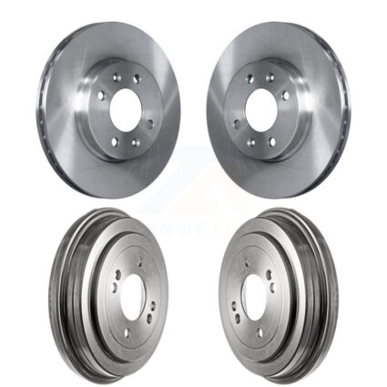 Front Rear Disc Brake Rotors Drums Kit For Hyundai Accent Kia Rio Rio5 K8-102061
