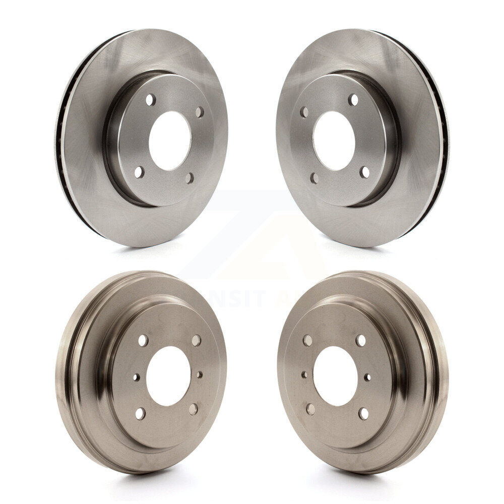 Front Rear Disc Brake Rotors Drums Kit For 2009-2011 Nissan Versa 1.6L K8-102070