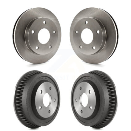 Front Rear Disc Brake Rotors Drums Kit For 1994-1999 Dodge Ram 1500 4WD K8-102071