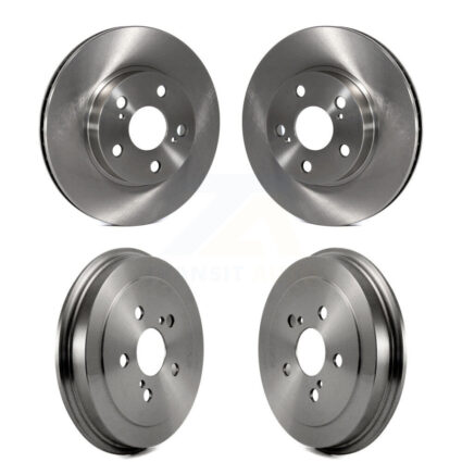 Front Rear Disc Brake Rotors Drums Kit For 2004-2008 Toyota Prius K8-102080