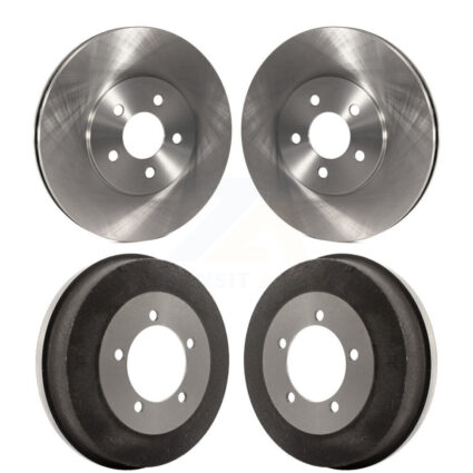 Front Rear Disc Brake Rotors Drums Kit For 2002 Dodge Stratus Sedan K8-102087