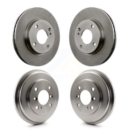 Front Rear Disc Brake Rotors Drums Kit For Ford Fiesta K8-102088