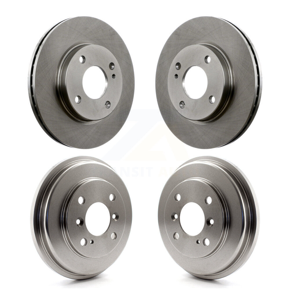 Front Rear Disc Brake Rotors Drums Kit For Ford Fiesta K8-102088
