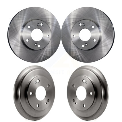 Front Rear Disc Brake Rotors Drums Kit For Honda Civic K8-102092