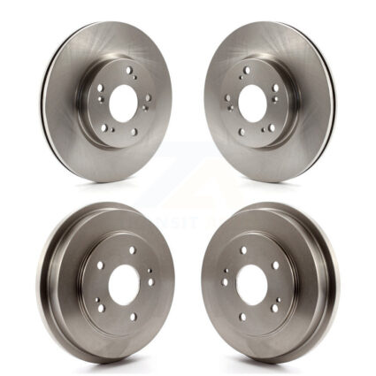 Front Rear Disc Brake Rotors Drums Kit For Honda Civic K8-102094