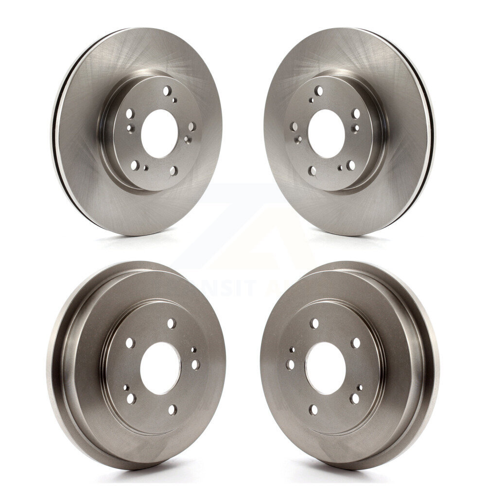 Front Rear Disc Brake Rotors Drums Kit For Honda Civic K8-102094