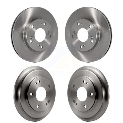 Front Rear Disc Brake Rotors Drums Kit For Honda Civic K8-102095