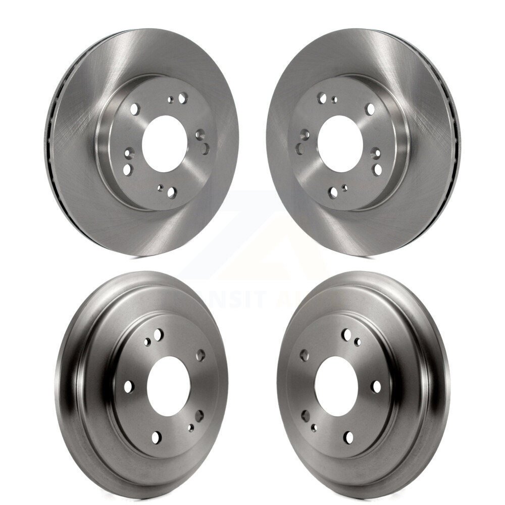 Front Rear Disc Brake Rotors Drums Kit For Honda Civic K8-102095