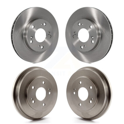 Front Rear Disc Brake Rotors Drums Kit For 2006-2008 Honda Civic Hybrid K8-102096